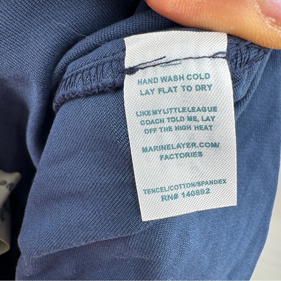 Marine layer womens Navy Blue High-Waisted Pants size M - Picture 6 of 8